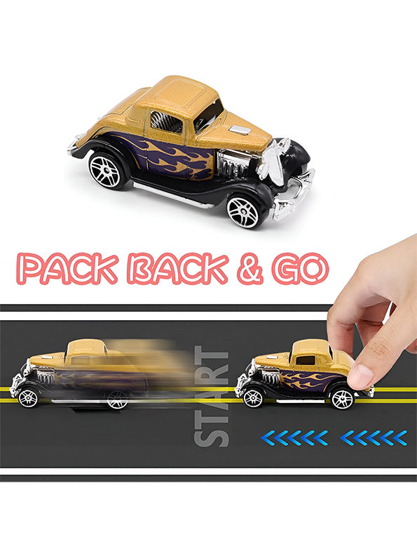 Multi-Color Vintage Cars Pack of 6 for Kids - Classic & Collectible Play Set | NX-O-24 - Toyloft