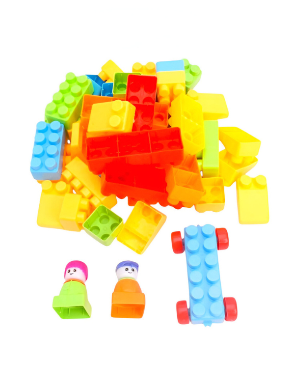 Multicolor 76-Piece Building Blocks with Bag | Educational Toy for Kids’ Learning & Creativity LMI7513.