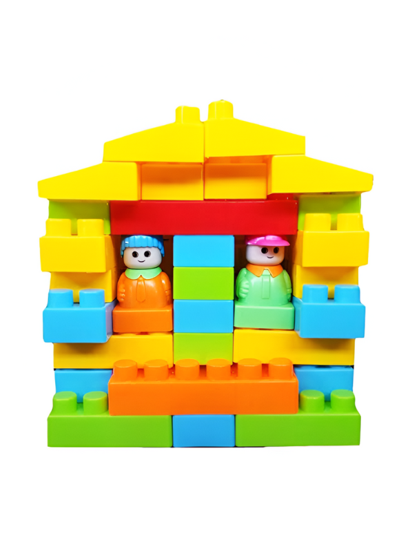 Multicolor 76-Piece Building Blocks with Bag | Educational Toy for Kids’ Learning & Creativity LMI7513.