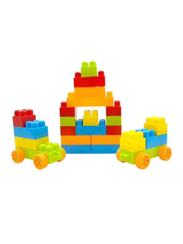 Multicolor 76-Piece Building Blocks with Bag | Educational Toy for Kids’ Learning & Creativity LMI7513.