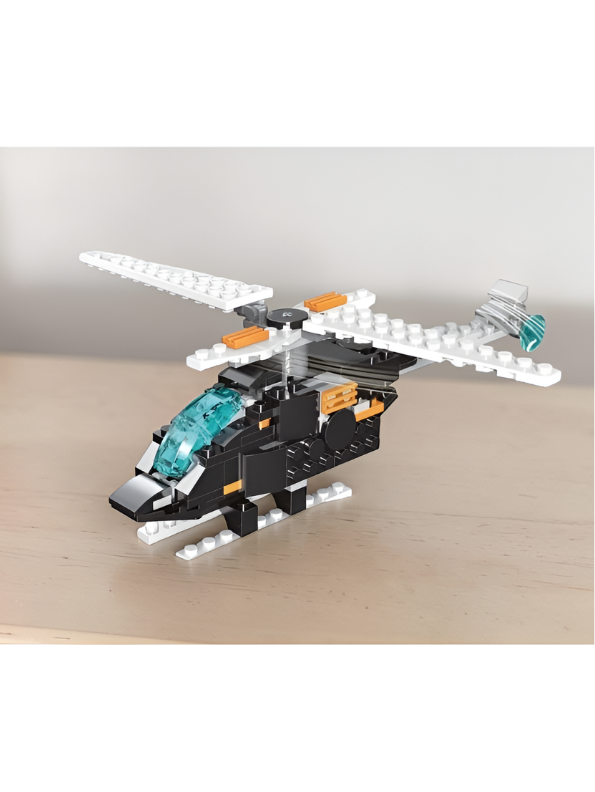 Multificence 33-in-1 Building Blocks Set – Transformable Helicopter, Robot Mech, and Animal Models – 256-Piece STEM Construction Toy for Kids Ages 6+ MD360