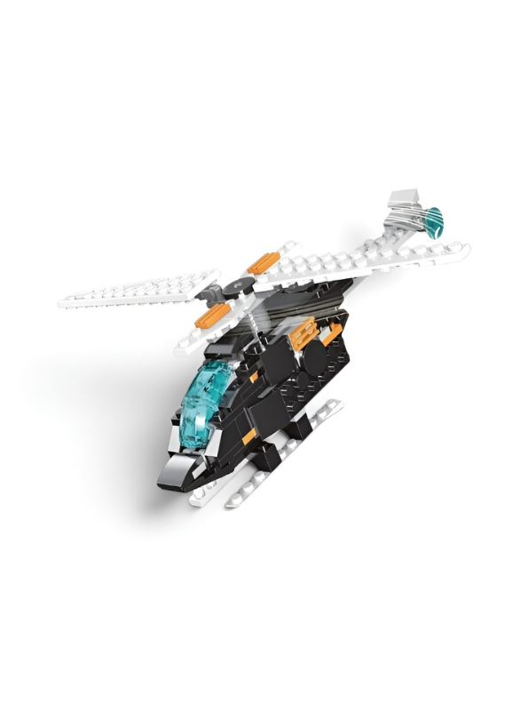 Multificence 33-in-1 Building Blocks Set – Transformable Helicopter, Robot Mech, and Animal Models – 256-Piece STEM Construction Toy for Kids Ages 6+ MD360
