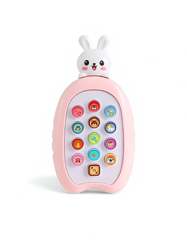 Musical Bunny Phone Toy with Lights & Sounds – Educational Learning Toy for Infants & Toddlers | Interactive Pretend Play Phone for Babies - NX15702.