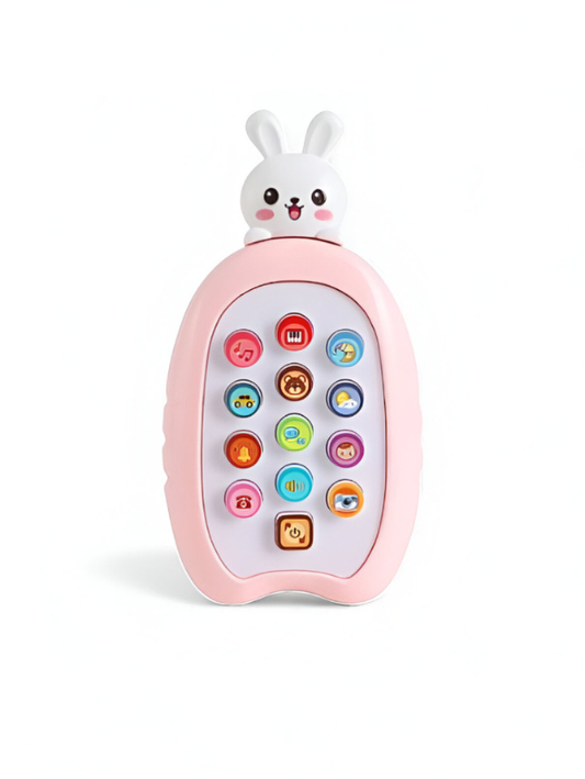 Musical Bunny Phone Toy with Lights & Sounds – Educational Learning Toy for Infants & Toddlers | Interactive Pretend Play Phone for Babies - NX15702.