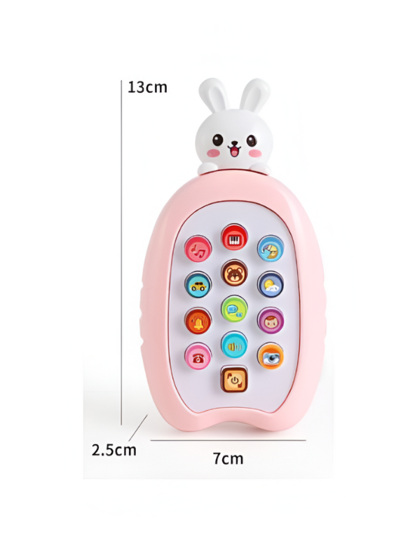 Musical Bunny Phone Toy with Lights & Sounds – Educational Learning Toy for Infants & Toddlers | Interactive Pretend Play Phone for Babies - NX15702.