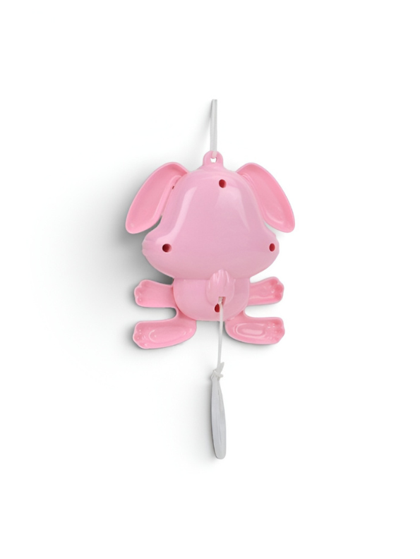 Musical Bunny Pull String Toy for Babies Pink LMI14130.