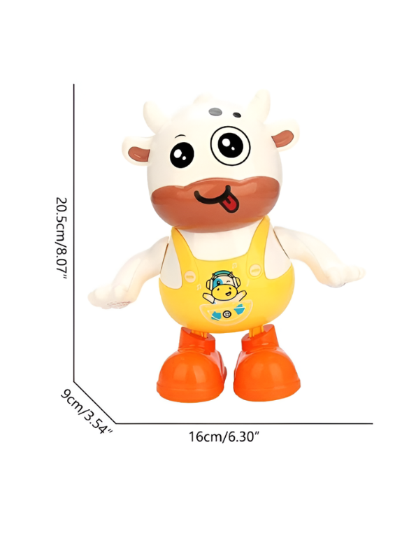 Musical Dancing Cow Toy with LED Lights & Swinging Hands LMI15080.