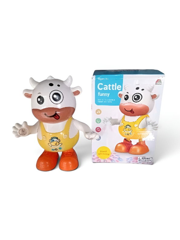 Musical Dancing Cow Toy with LED Lights & Swinging Hands LMI15080.