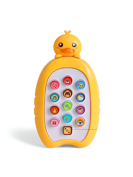 Musical Duck Baby Phone Toy | Infant Learning & Educational Sounds Game for Toddlers Yellow - NX15695.