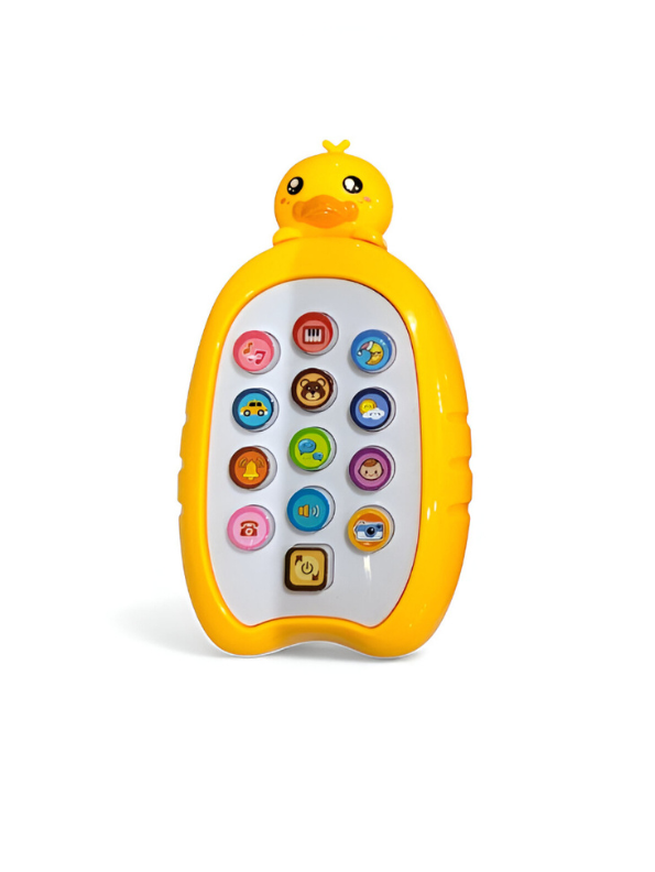 Musical Duck Baby Phone Toy | Infant Learning & Educational Sounds Game for Toddlers Yellow - NX15695.