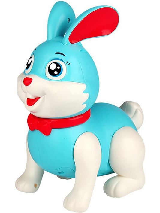 Musical Rabbit Toy For Kids Light And Sound - Blue (L-5) - Toyloft