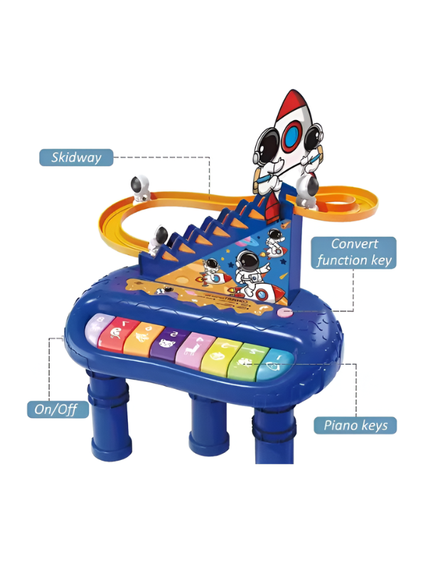 Musical Space Piano Toy with Climbing Car Feature TV4756.