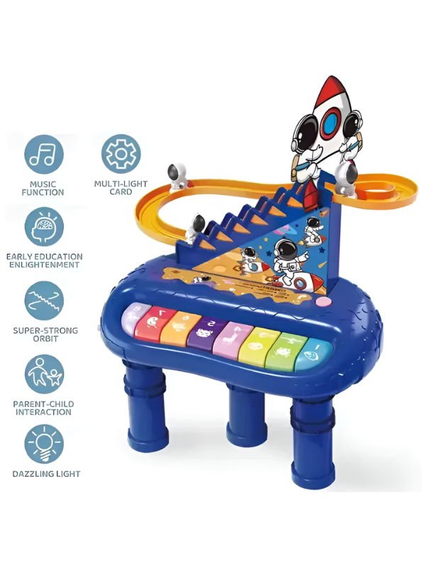Musical Space Piano Toy with Climbing Car Feature TV4756.