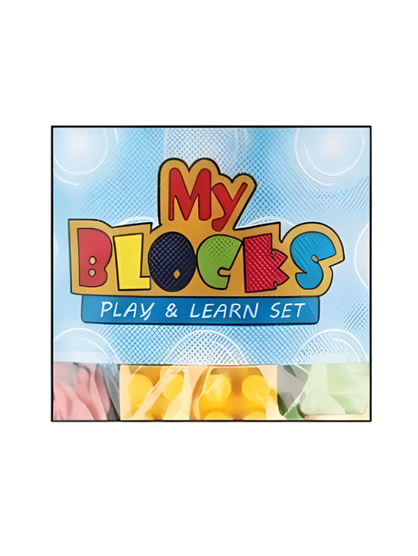 My Blocks 170-Piece Play & Learn Building Set – Educational Colorful Bricks for Kids LMI8256.