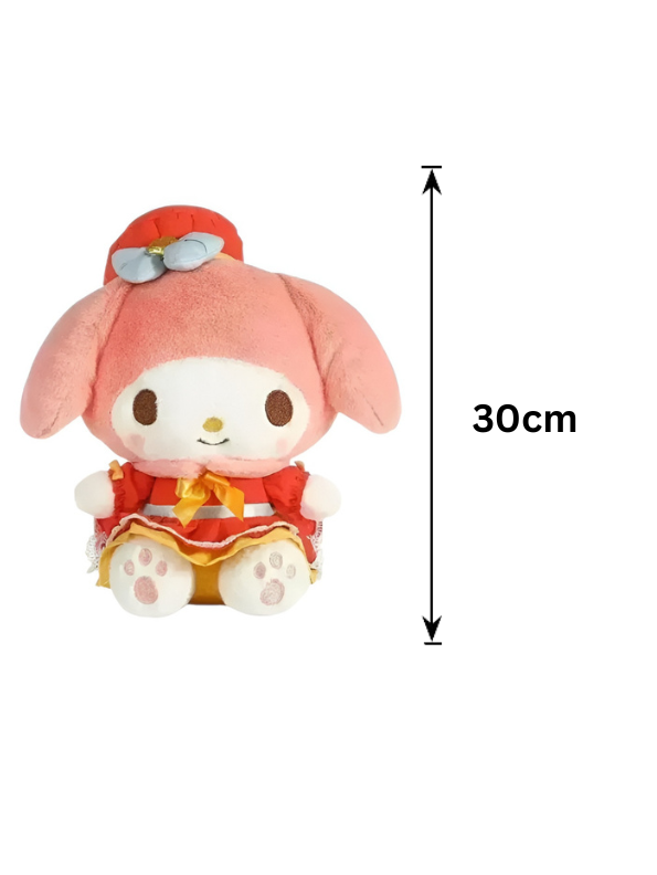 My Melody 30cm Red Lolita Plush Doll – Kawaii Princess Dress Stuffed Animal ST15977.