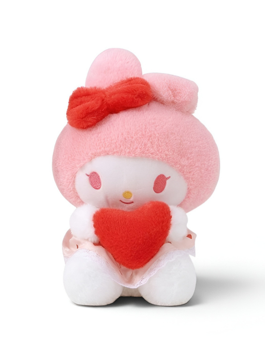My Melody Plush Toy with Heart - Adorable 8-Inch Soft Collectible Gift for Kids ST11451