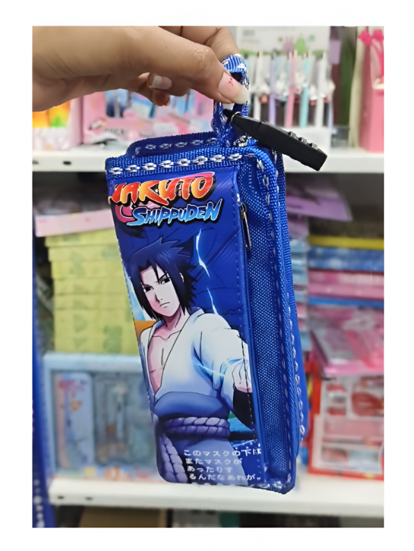Naruto Shippuden Sasuke Uchiha Pencil Case – Anime Stationery Pouch.
