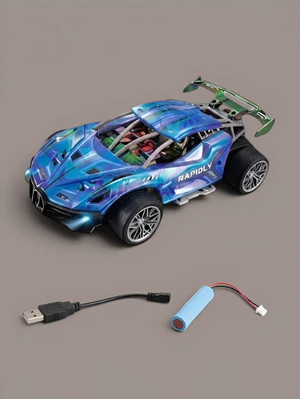 Nebula Racer High-Speed RC Racing Buggy – Blue Off-Road Remote Control Stunt Car LMI16917