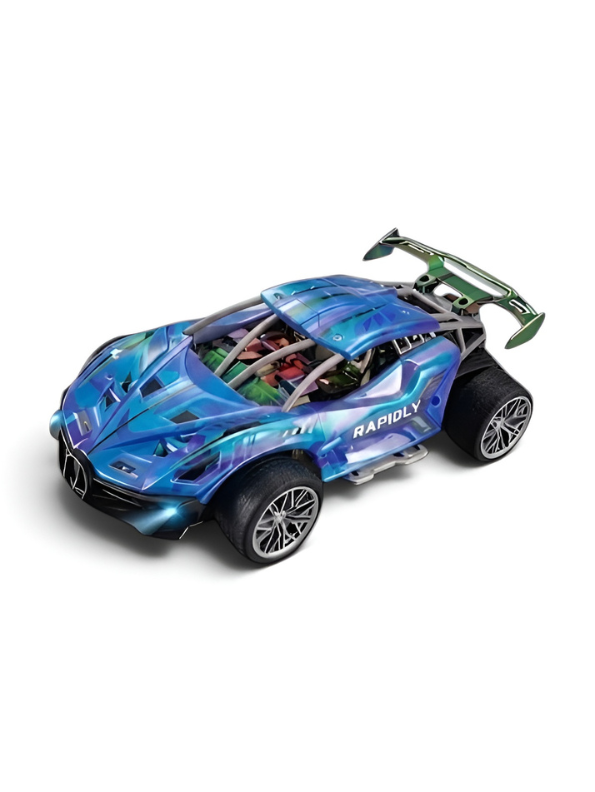 Nebula Racer High-Speed RC Racing Buggy – Blue Off-Road Remote Control Stunt Car LMI16917