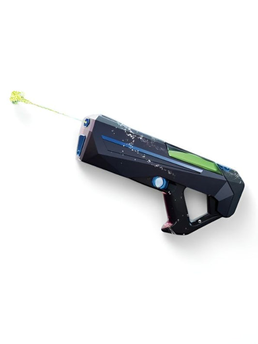 Obsidian Black - Cybergun NeonSoak - Electric Water Gun Pichkari – High-Power LED Glow Spray, Waterproof, Large Tank, 500mAh Battery – Best Holi Blaster for Kids & Adults