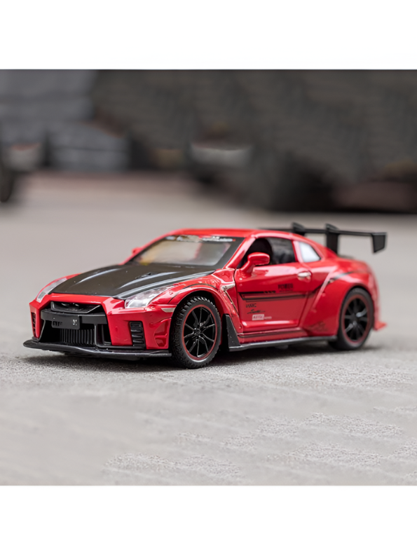 Nissan GT-R R35 Diecast Model Car 1:24 Scale with Smoke Effect LMI16818.