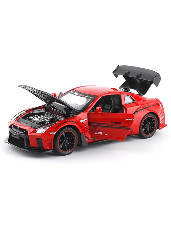 Nissan GT-R R35 Diecast Model Car 1:24 Scale with Smoke Effect LMI16818.