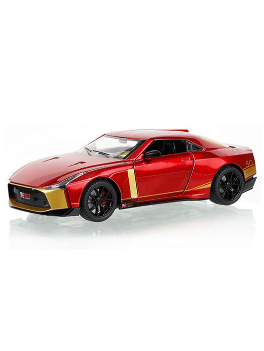 Iron Man Edition - Nissan GTR-50 Sports Car Metal Diecast Car - Scale 1:24 - Toyloft