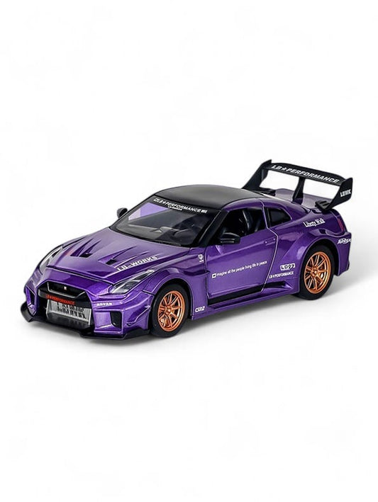 Nissan GTR CSR2 Model 1:24 Scale Diecast Car - Purple Metal Collectible | TV-O-24