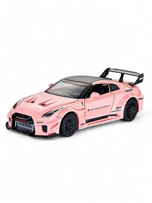 Nissan GTR CSR2 Model 1:24 Scale Diecast Car - Pink Metal Collectible | TV-O-24