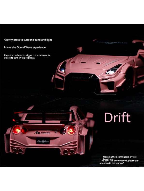 Nissan GTR CSR2 Model 1:24 Scale Diecast Car - Pink Metal Collectible | TV-O-24