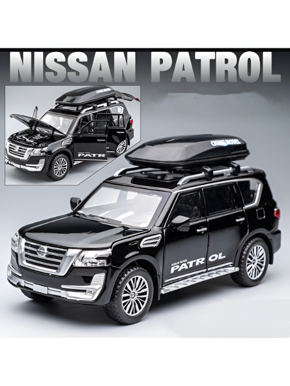 Nissan Patrol Diecast Model Car 1:32 Scale Alloy Metal Toy Car with Opening Doors for Collectors TV5652