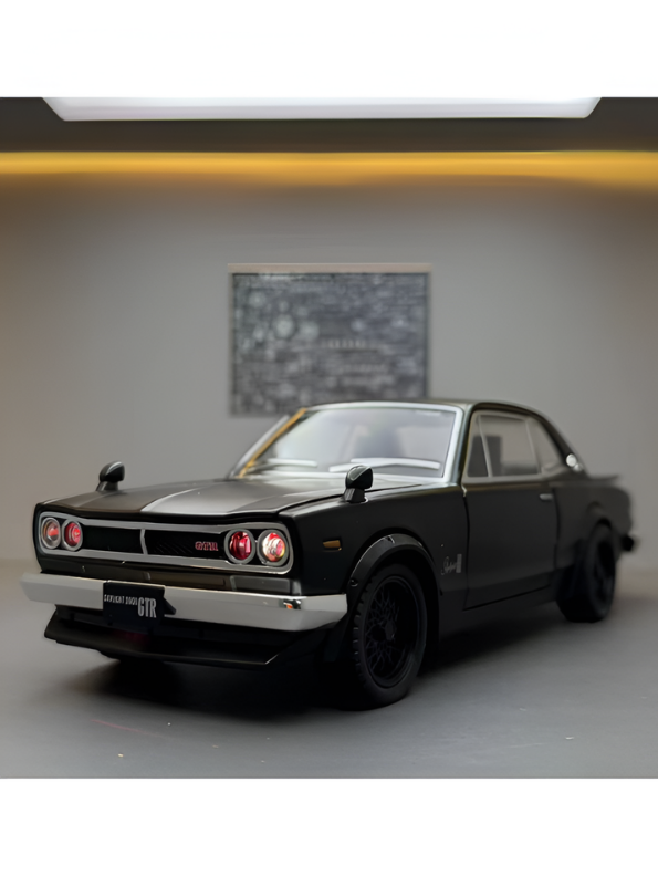Nissan Skyline GT-R 2000 Hakosuka Diecast Model Car 1:22 Scale – Matte  Alloy Vintage Classic Muscle Car MD601