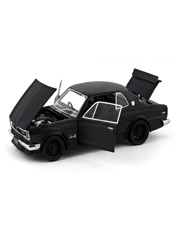 Nissan Skyline GT-R 2000 Hakosuka Diecast Model Car 1:22 Scale – Matte  Alloy Vintage Classic Muscle Car MD601