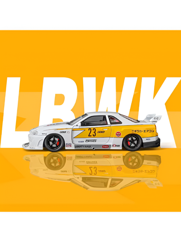Nissan Skyline GT-R R34 LBWK Diecast Model 1:24 Scale Car Collectible TV7185.