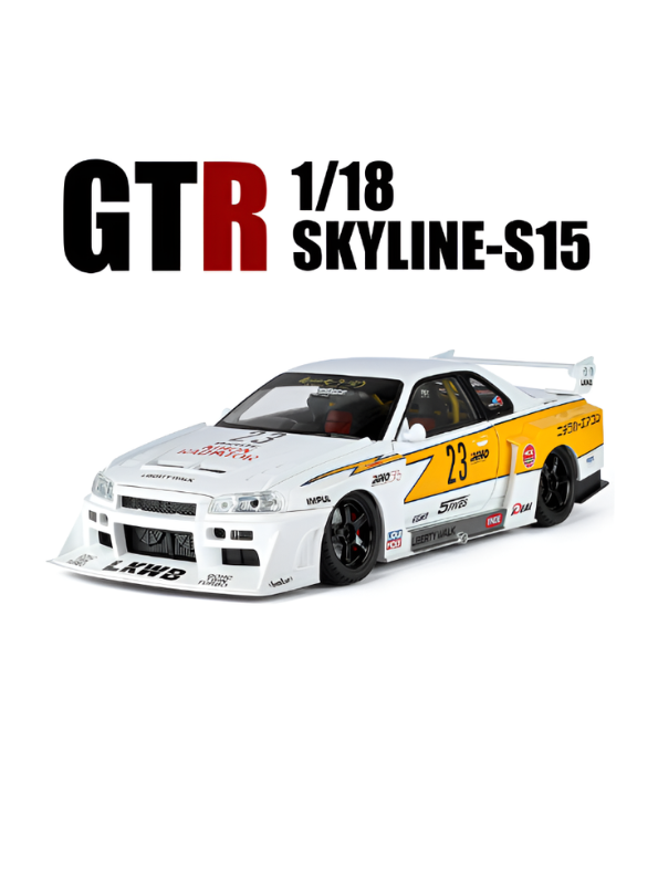 Nissan Skyline GT-R R34 LBWK Diecast Model Car 1:18 Scale Collectible TV6301.
