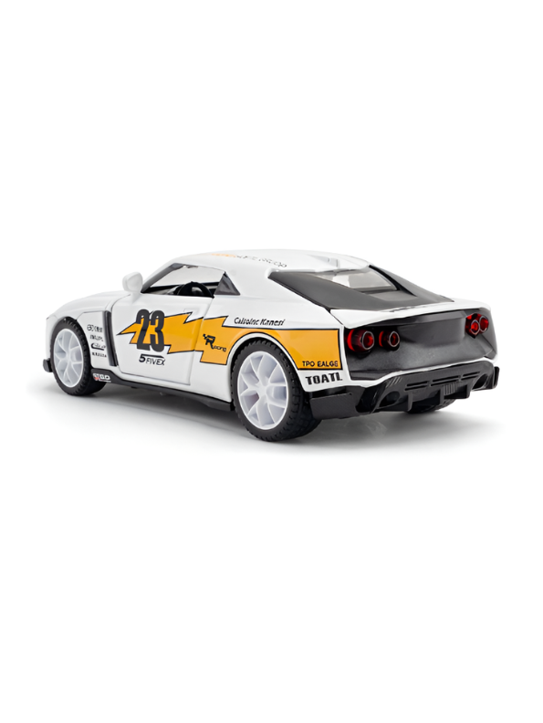 Nissan Skyline GT-R R34 LBWK Diecast Model Car 1:32 Scale Pull Back Toy TV6290.
