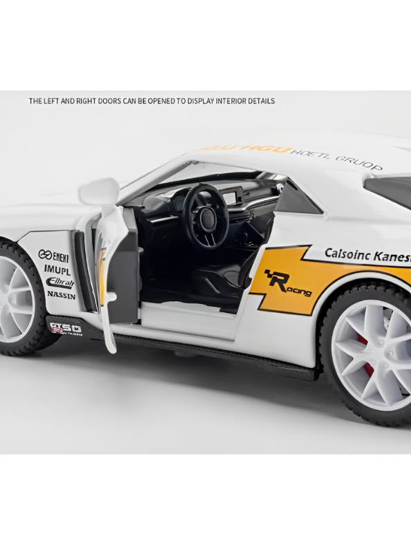 Nissan Skyline GT-R R34 LBWK Diecast Model Car 1:32 Scale Pull Back Toy TV6290.