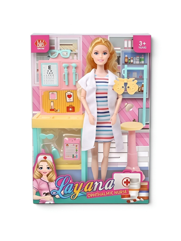 Nurse Doll Eye Doctor Playset – LMI13931.