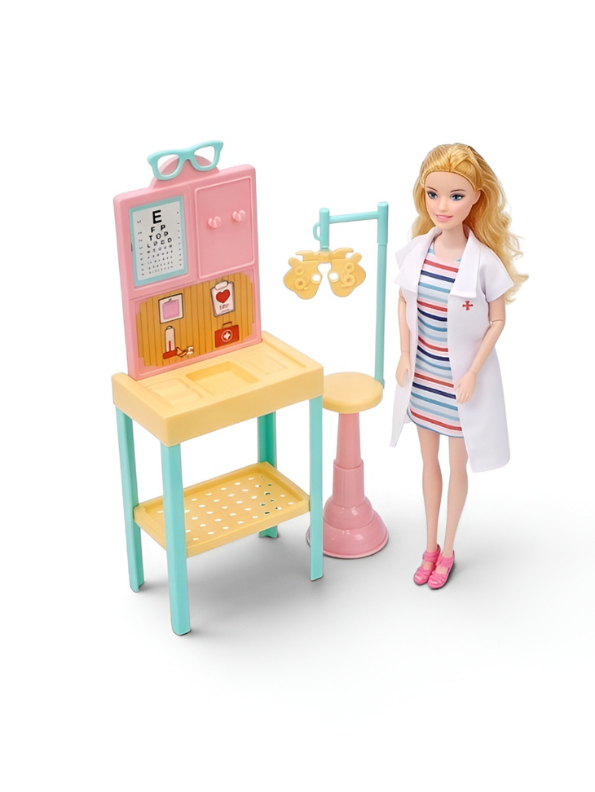 Nurse Doll Eye Doctor Playset – LMI13931.
