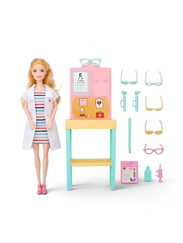 Nurse Doll Eye Doctor Playset – LMI13931.
