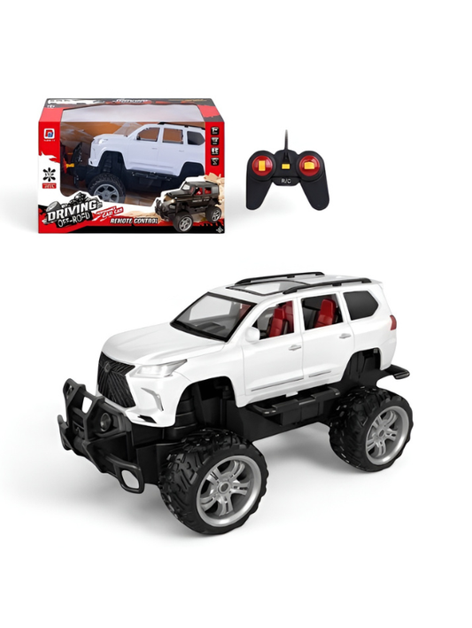 Off-Road Remote Control SUV 4WD – High Suspension All-Terrain RC Car White TV4421.