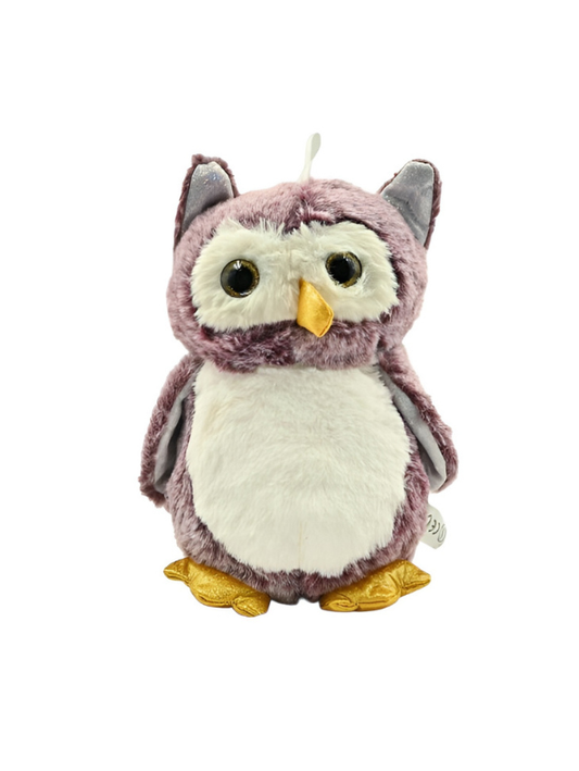 Owl Plush Toy 8 Inch Soft Stuffed Owl Doll Purple ST11533.