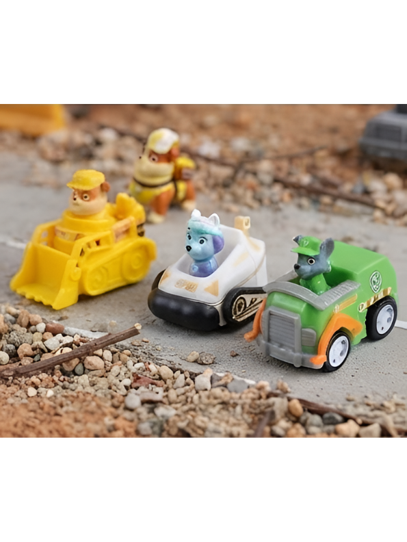PAW Patrol Mini Vehicle Toy Set - 9 Pcs Rescue Dog Action Figures MD663