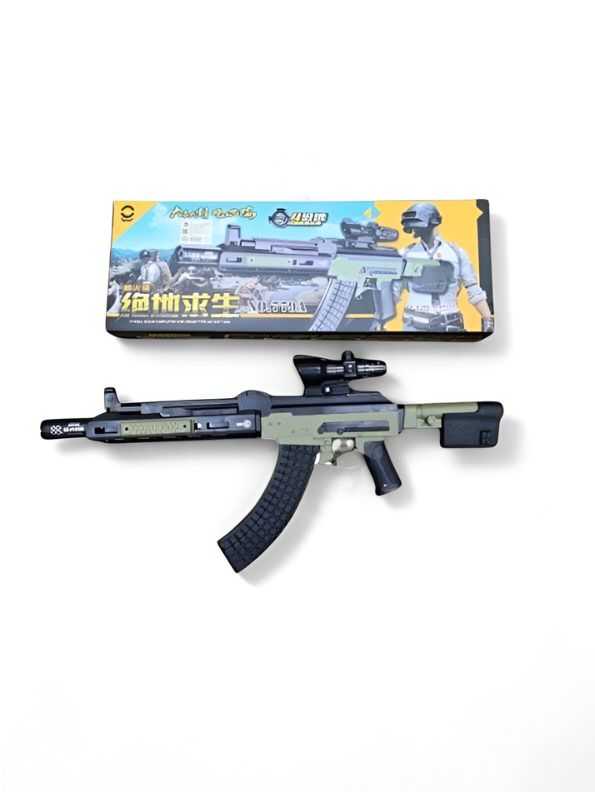 PUBG Toy Gun – Safe Soft Bullet Air Gun for Kids with Scope | Lightweight & Non-Toxic PUBG-Style Blaster LMI13862.
