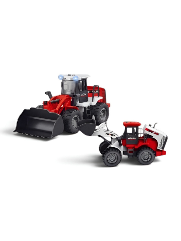 Pack Of 2 Inertial Engineering Loader Truck Toy 1:43 Scale | Construction Vehicle MD724