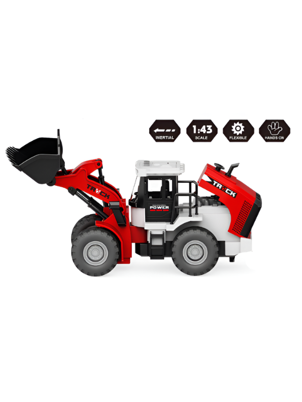 Pack Of 2 Inertial Engineering Loader Truck Toy 1:43 Scale | Construction Vehicle MD724