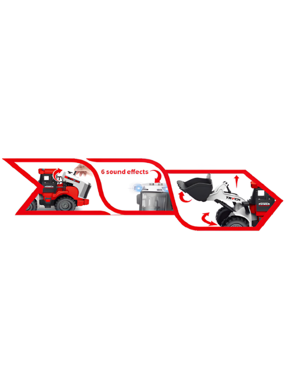 Pack Of 2 Inertial Engineering Loader Truck Toy 1:43 Scale | Construction Vehicle MD724