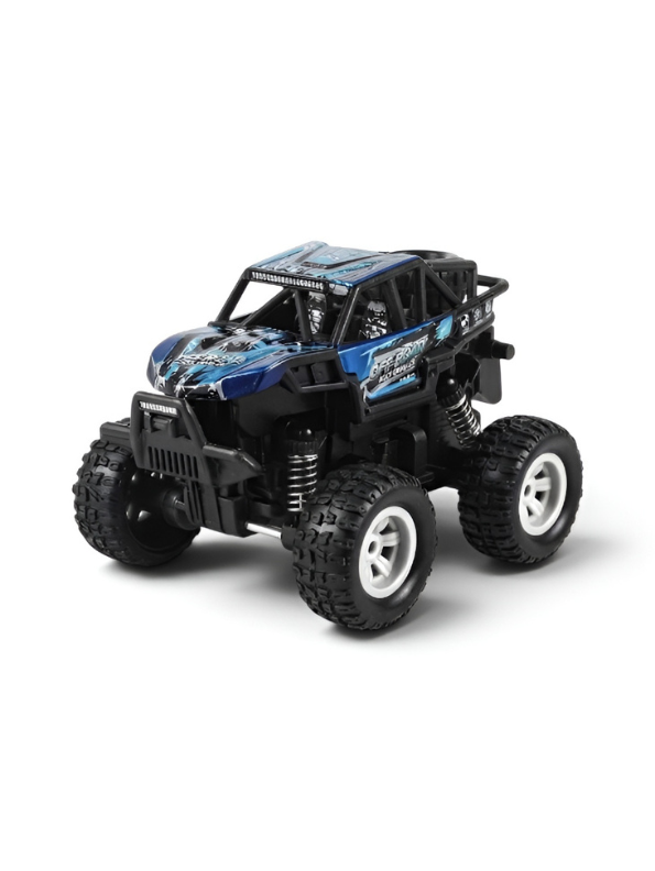 Pack Of 3 Mini 4x4 Off-Road Rock Crawler Monster Truck Toy Car | Pull-Back Friction Vehicle | Durable Off-Road Jeep Toy for Kids LMI15800