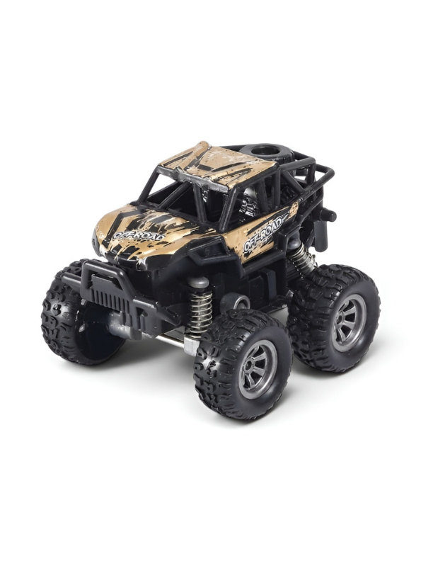 Pack Of 3 Mini 4x4 Off-Road Rock Crawler Monster Truck Toy Car | Pull-Back Friction Vehicle | Durable Off-Road Jeep Toy for Kids LMI15800