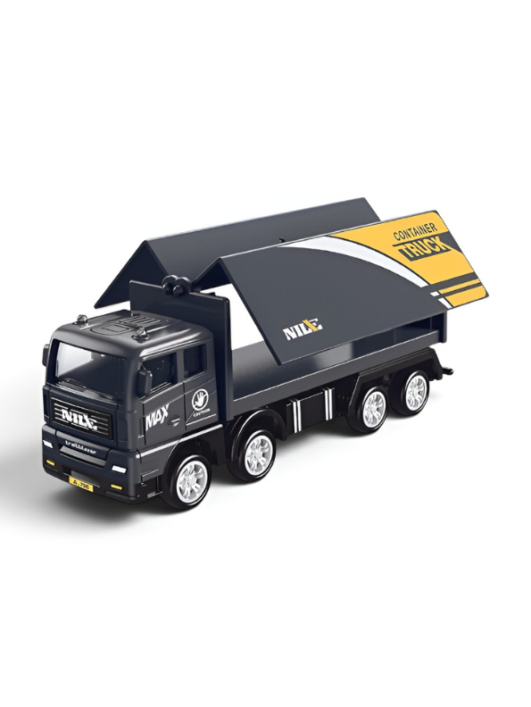 Pack Of 4 Educational Friction-Powered Toy Container Truck Set for Kids TV1684